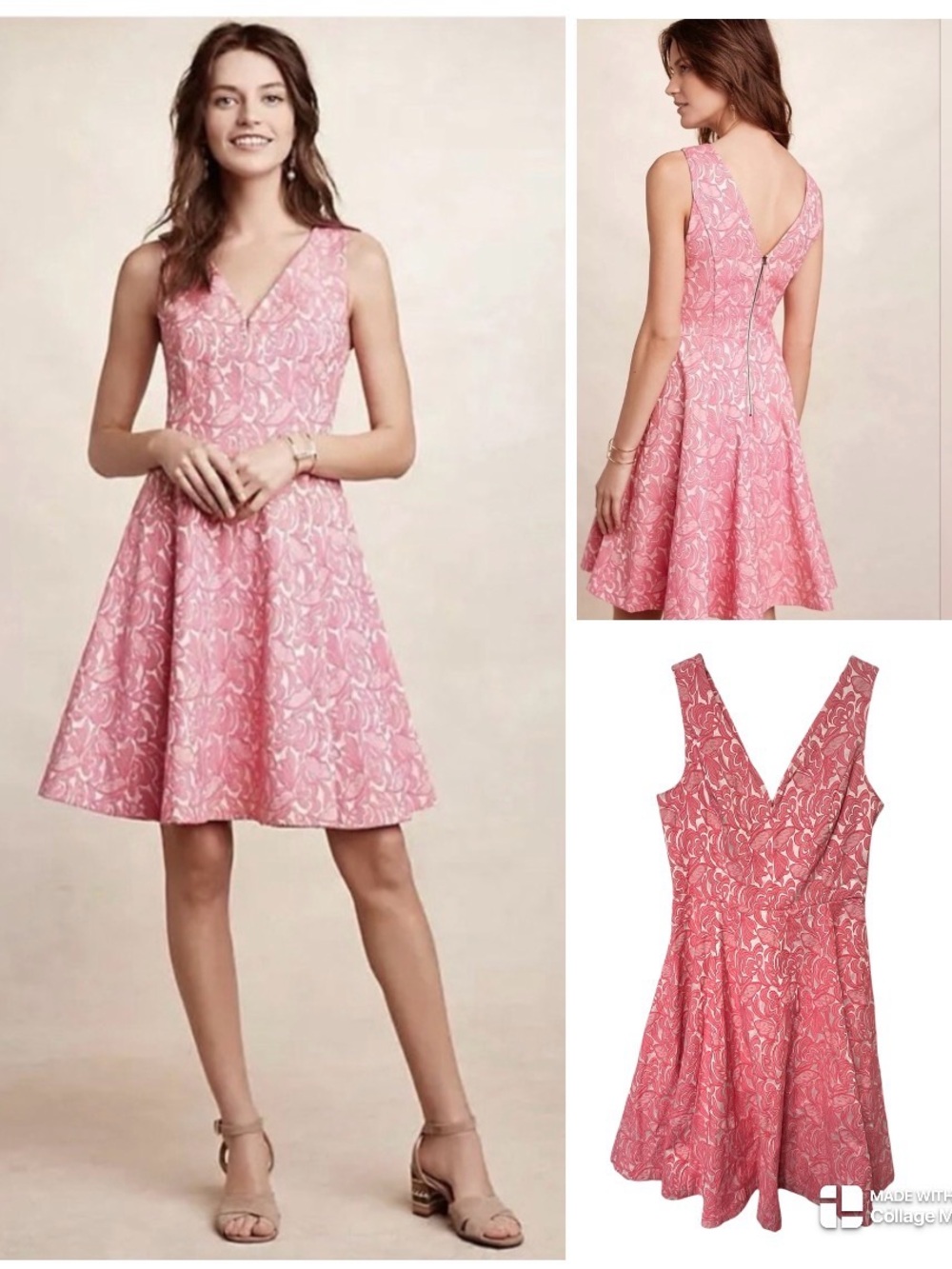Anthropologie Maeve Claribel jacquard dress